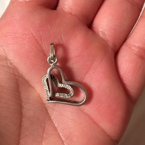 925 sterling silver heart pendant